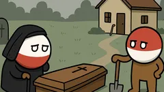 Dowcip: Pogrzeb — grabarz pyta o wiek…