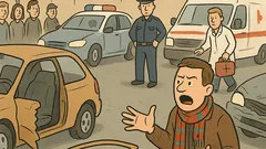 Dowcip: Jedzie Szkot autem, trach w drzwi